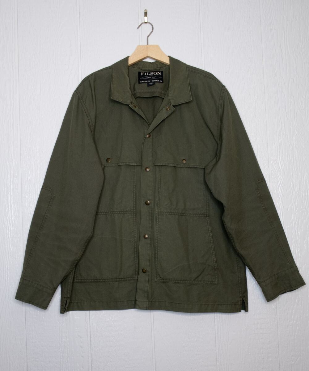 C.C. FILSON CO. Men's Otter Green Canvas Workwear Cruiser Field Jacket SIZE XL